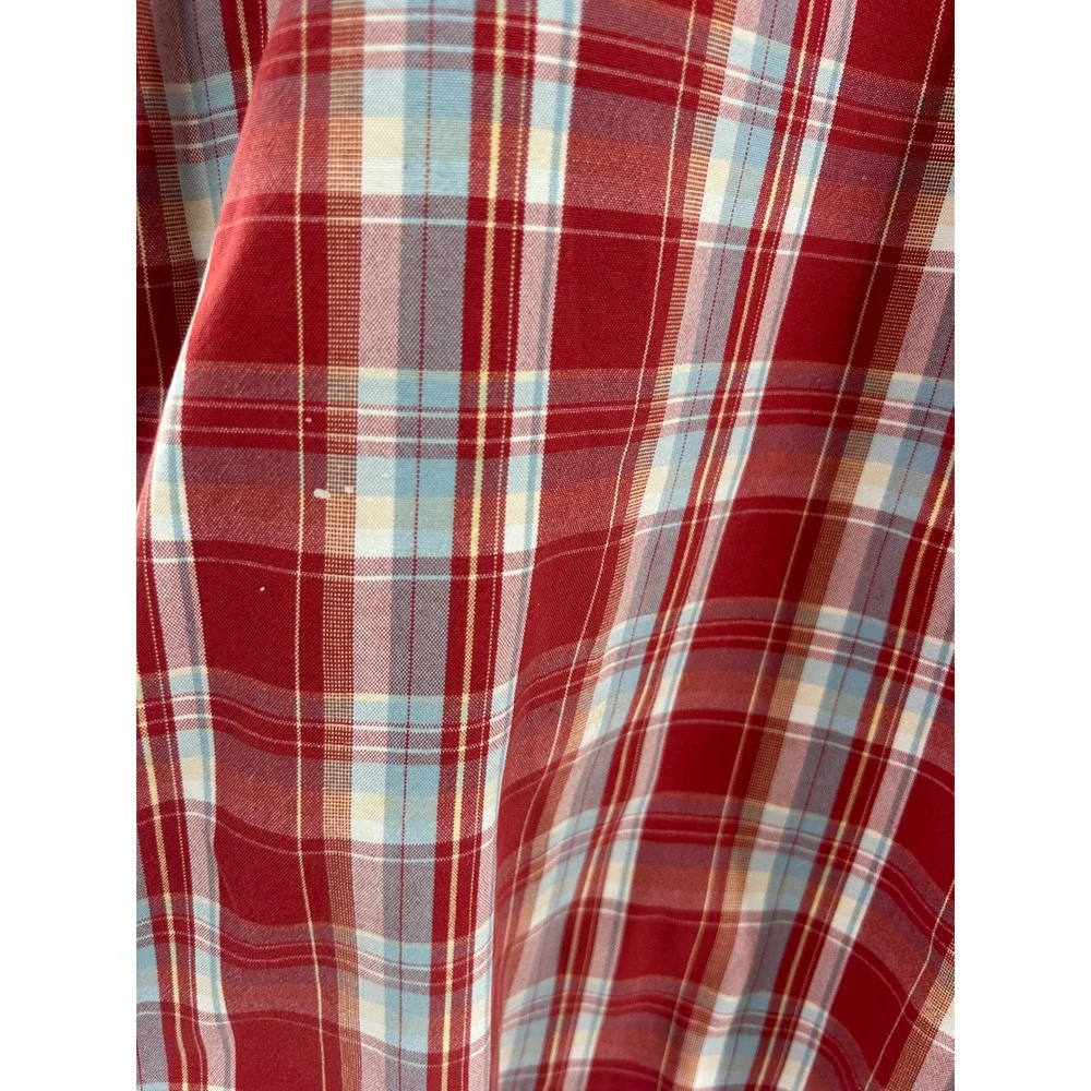 Columbia Sportswear Mens Plaid Shorts Size 36 Red Blue‎ Casual Outdoor *flaw